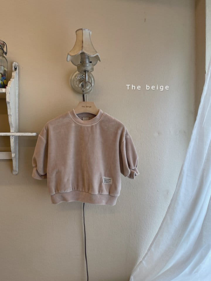 THE BEIGE - Korean Children Fashion - #Kfashion4kids - Velvet Label Sweatshirt - 2