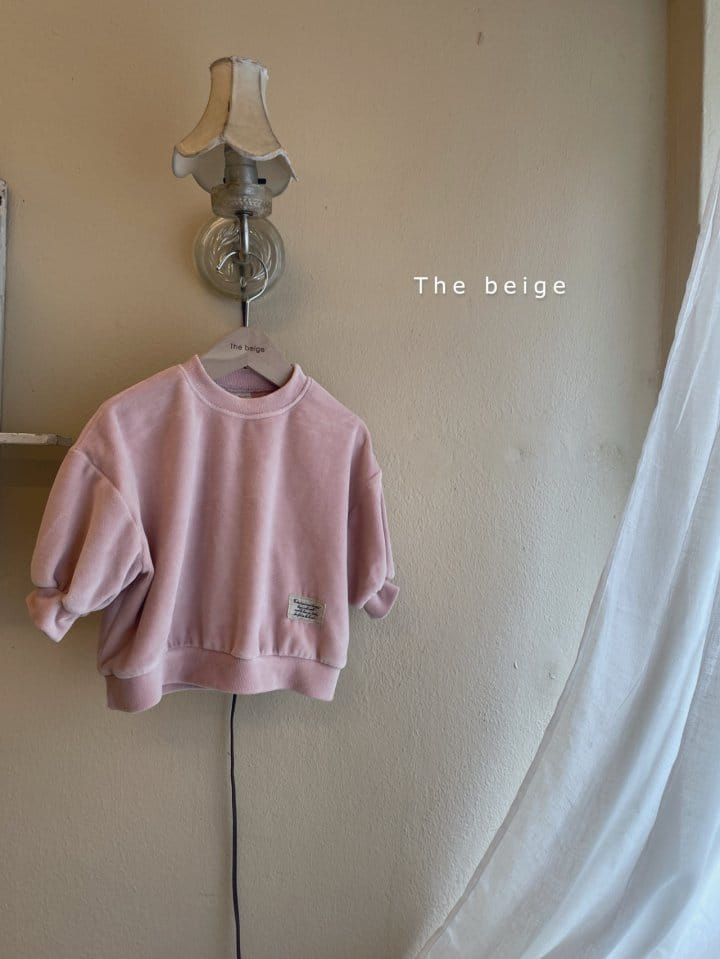 THE BEIGE - Korean Children Fashion - #Kfashion4kids - Velvet Label Sweatshirt - 3