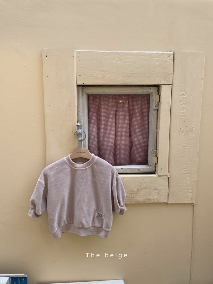 THE BEIGE - Korean Children Fashion - #Kfashion4kids - Velvet Label Sweatshirt - 5