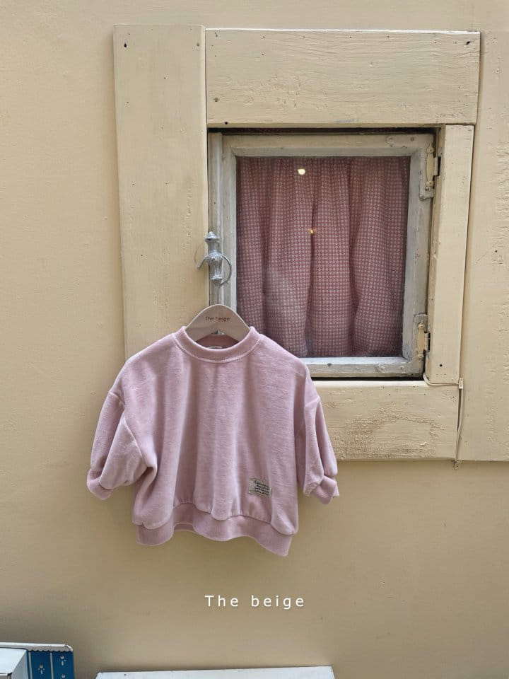 THE BEIGE - Korean Children Fashion - #Kfashion4kids - Velvet Label Sweatshirt - 6