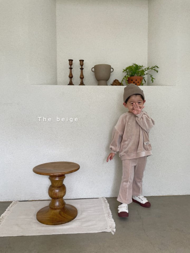 THE BEIGE - Korean Children Fashion - #Kfashion4kids - Velvet Label Sweatshirt - 8