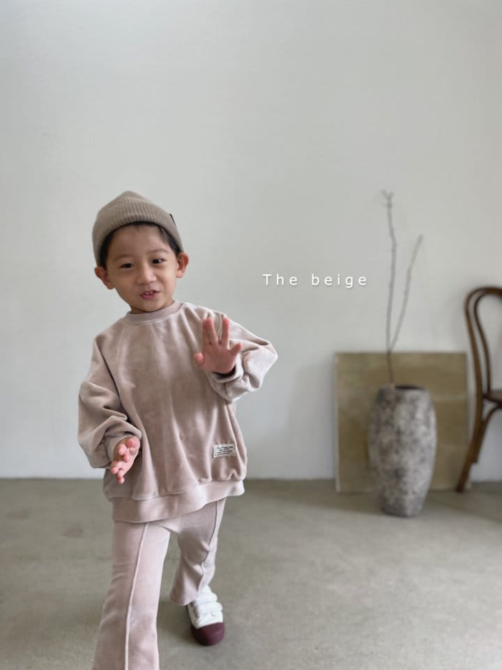 THE BEIGE - Korean Children Fashion - #Kfashion4kids - Velvet Label Sweatshirt - 9