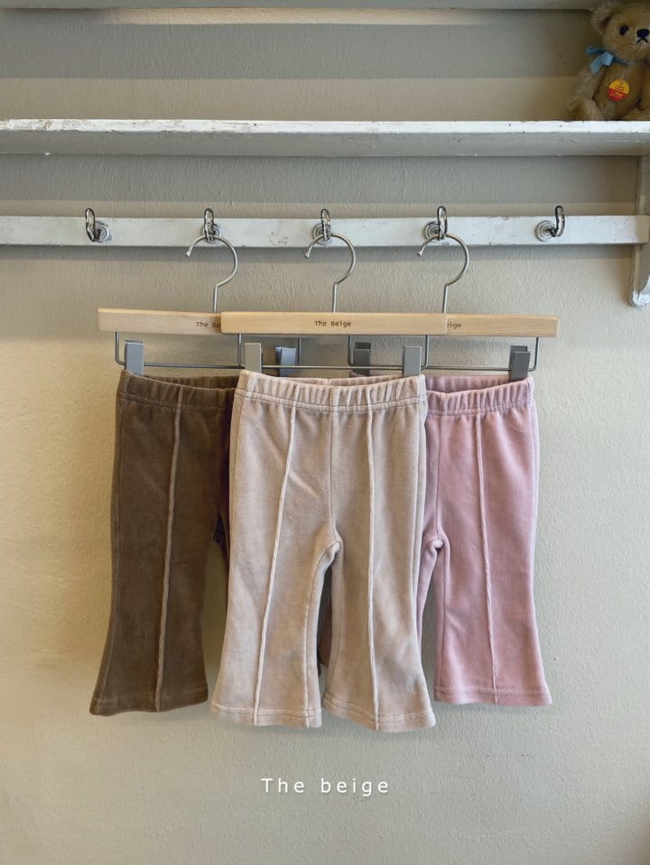 THE BEIGE - Korean Children Fashion - #Kfashion4kids - Velvet Bootscut Pants