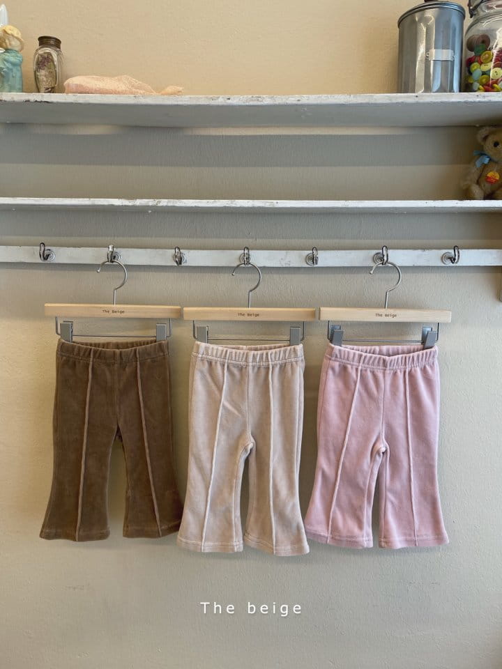 THE BEIGE - Korean Children Fashion - #Kfashion4kids - Velvet Bootscut Pants - 2
