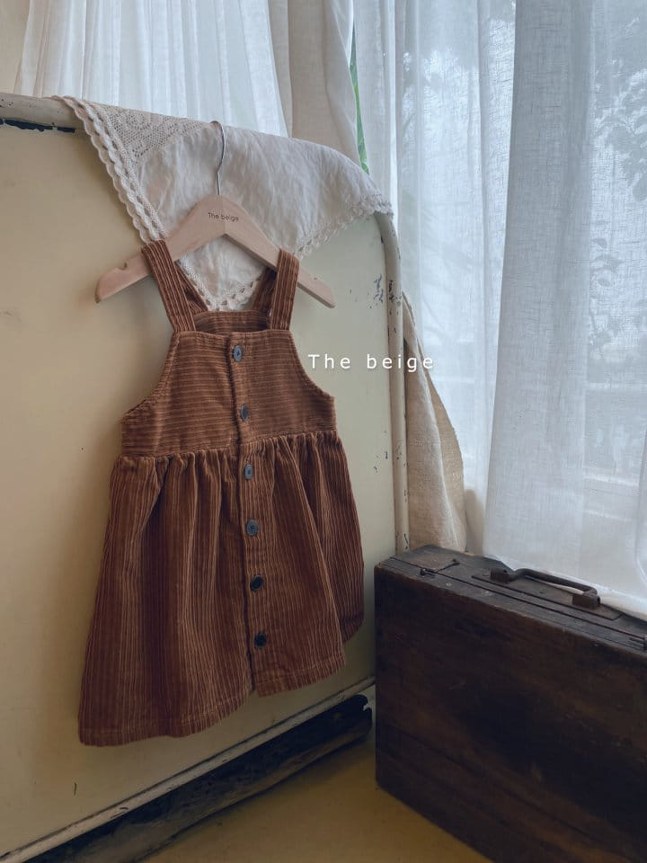 THE BEIGE - Korean Children Fashion - #Kfashion4kids - Open Dungarees One-piece
