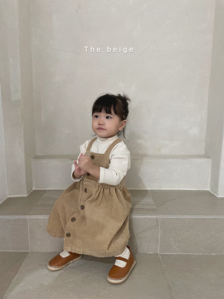 THE BEIGE - Korean Children Fashion - #Kfashion4kids - Open Dungarees One-piece - 12