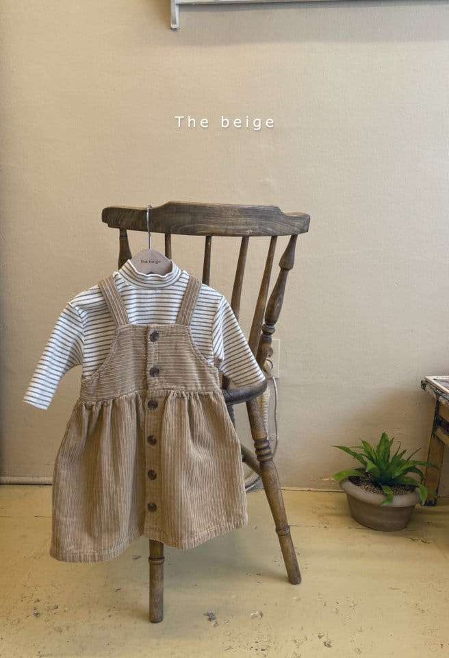 THE BEIGE - Korean Children Fashion - #Kfashion4kids - Open Dungarees One-piece - 2