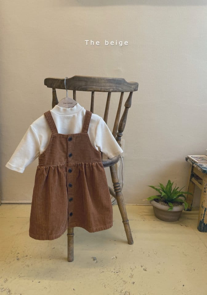 THE BEIGE - Korean Children Fashion - #Kfashion4kids - Open Dungarees One-piece - 3
