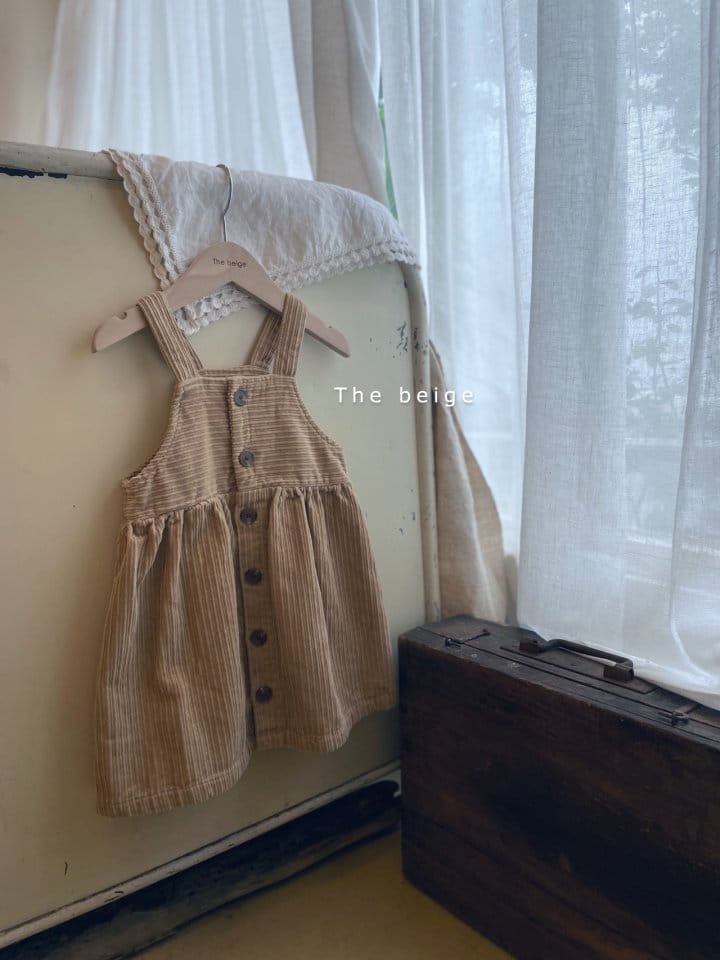 THE BEIGE - Korean Children Fashion - #Kfashion4kids - Open Dungarees One-piece - 4