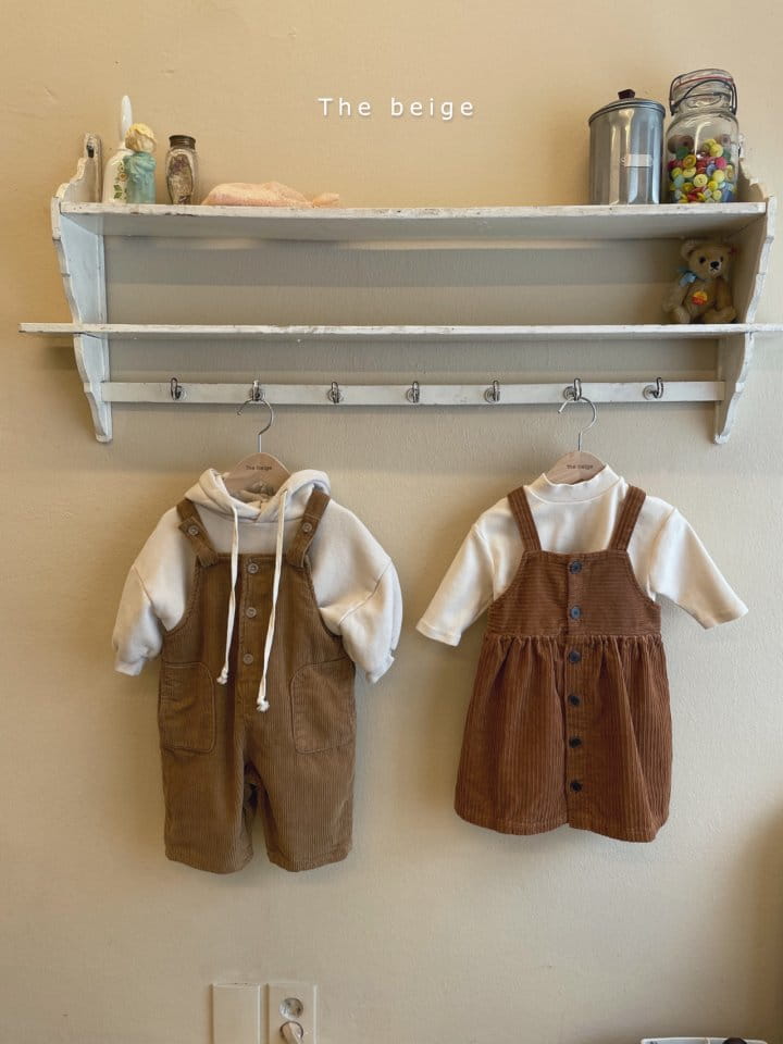 THE BEIGE - Korean Children Fashion - #Kfashion4kids - Open Dungarees One-piece - 7