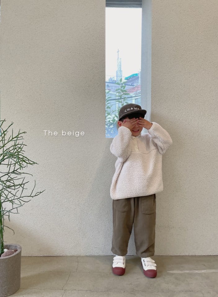 THE BEIGE - Korean Children Fashion - #Kfashion4kids - Fleece Baggy Pants - 7