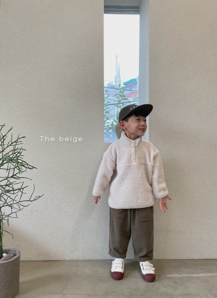 THE BEIGE - Korean Children Fashion - #Kfashion4kids - Fleece Baggy Pants - 8