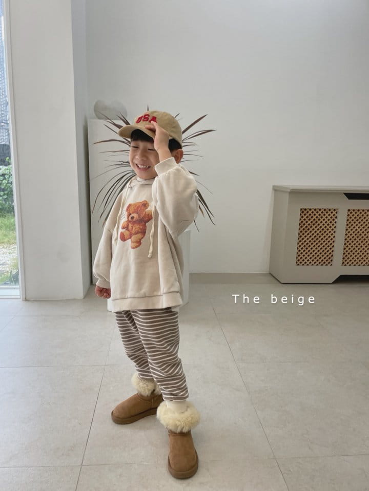 THE BEIGE - Korean Children Fashion - #Kfashion4kids - Fleece Stripes Pants - 4