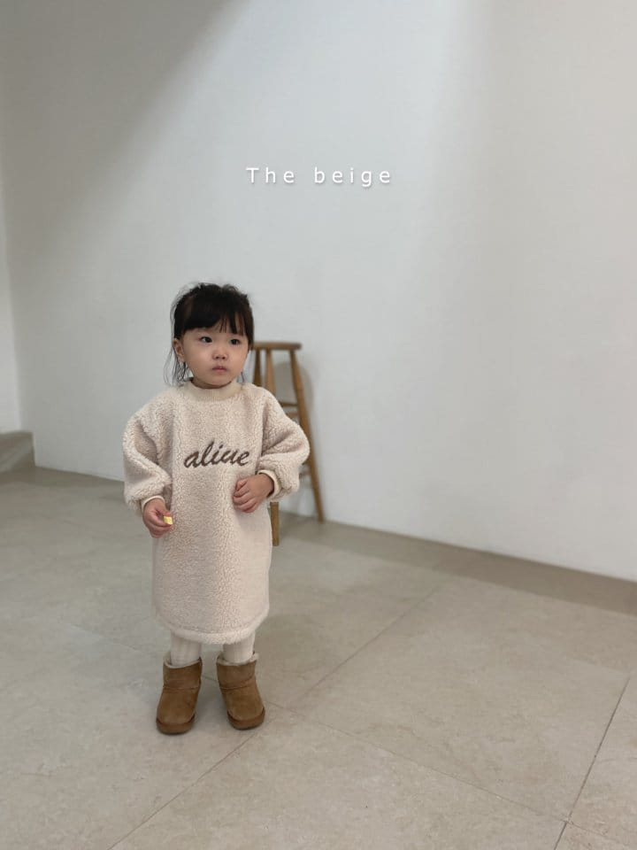 THE BEIGE - Korean Children Fashion - #Kfashion4kids - Fleece One-piece - 4