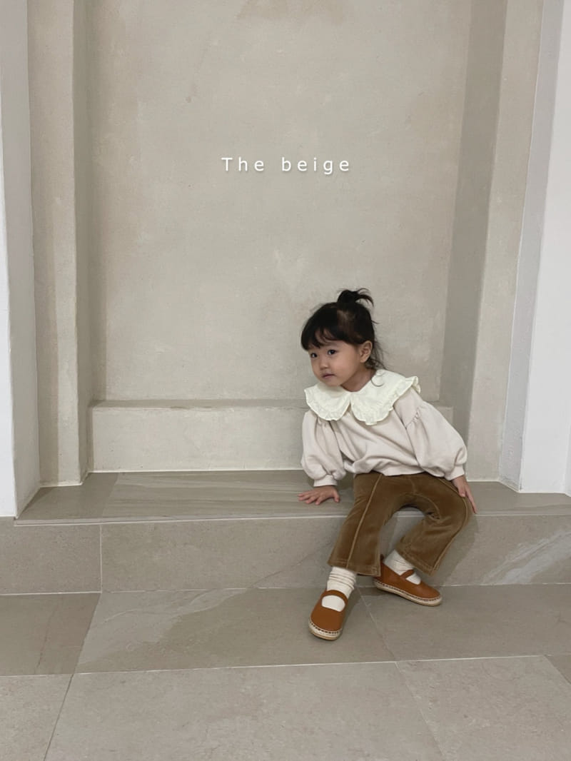THE BEIGE - Korean Children Fashion - #Kfashion4kids - Frill Collar Sweatshirt - 10