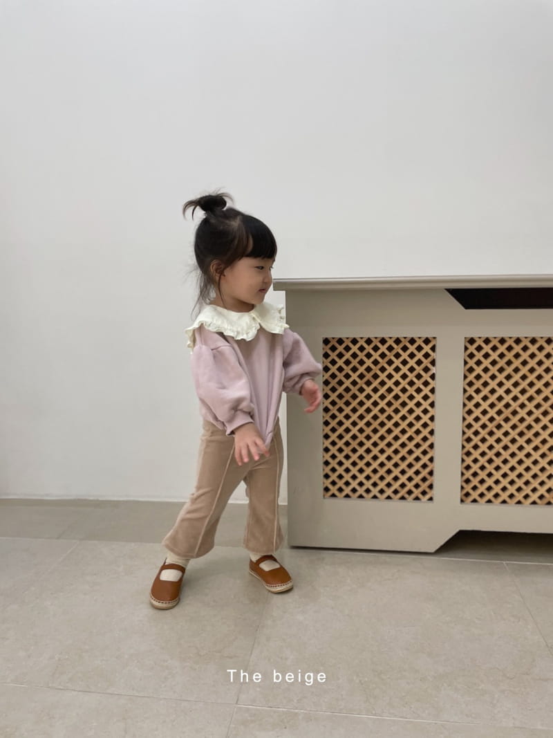 THE BEIGE - Korean Children Fashion - #Kfashion4kids - Frill Collar Sweatshirt - 11