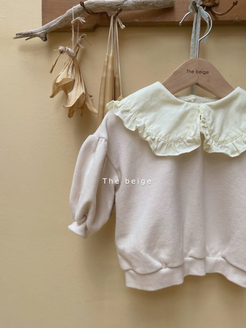 THE BEIGE - Korean Children Fashion - #Kfashion4kids - Frill Collar Sweatshirt - 2