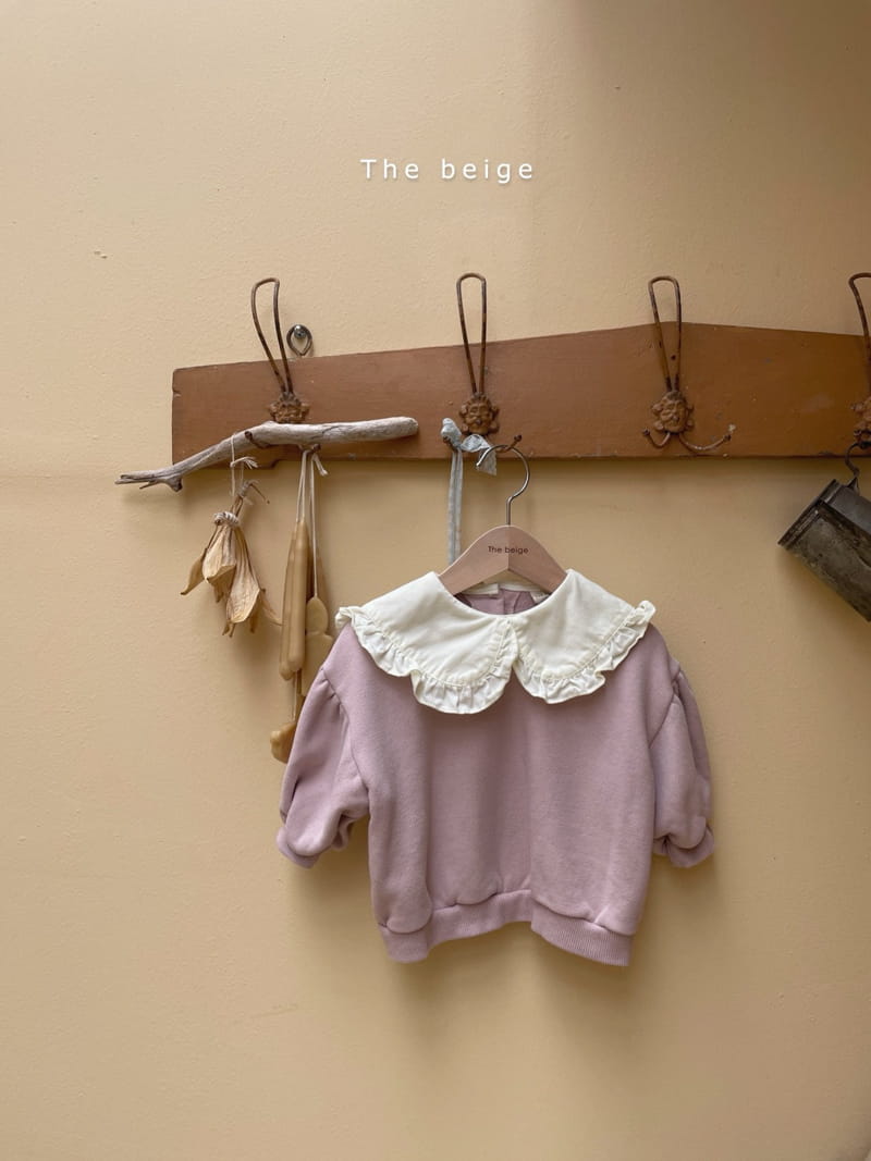 THE BEIGE - Korean Children Fashion - #Kfashion4kids - Frill Collar Sweatshirt - 3