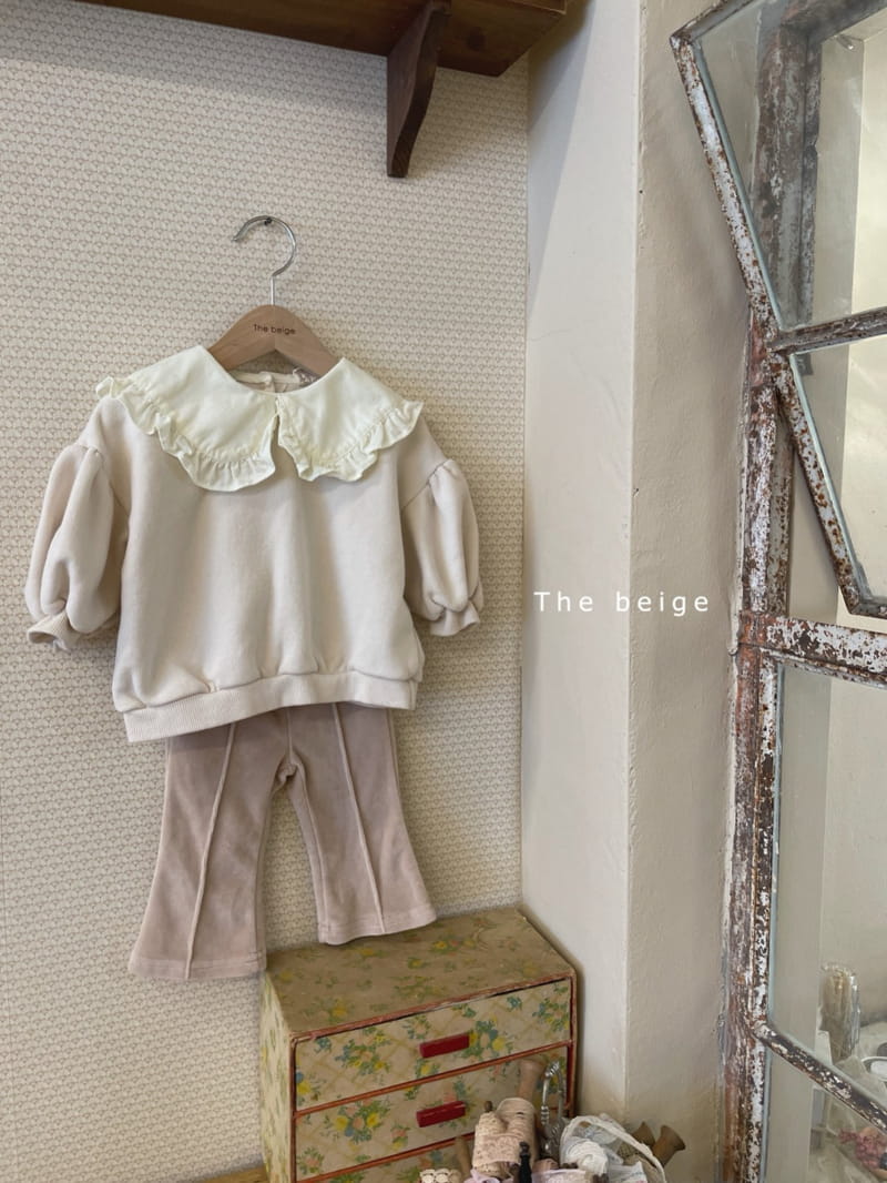 THE BEIGE - Korean Children Fashion - #Kfashion4kids - Frill Collar Sweatshirt - 4