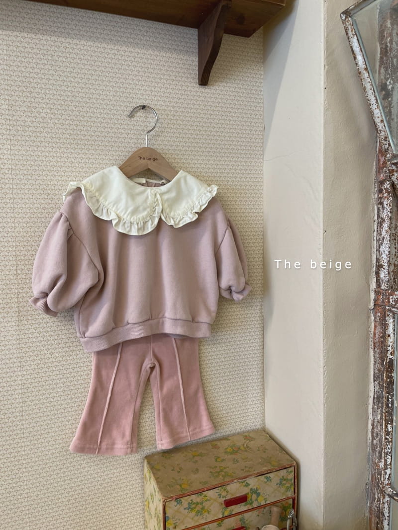 THE BEIGE - Korean Children Fashion - #Kfashion4kids - Frill Collar Sweatshirt - 5
