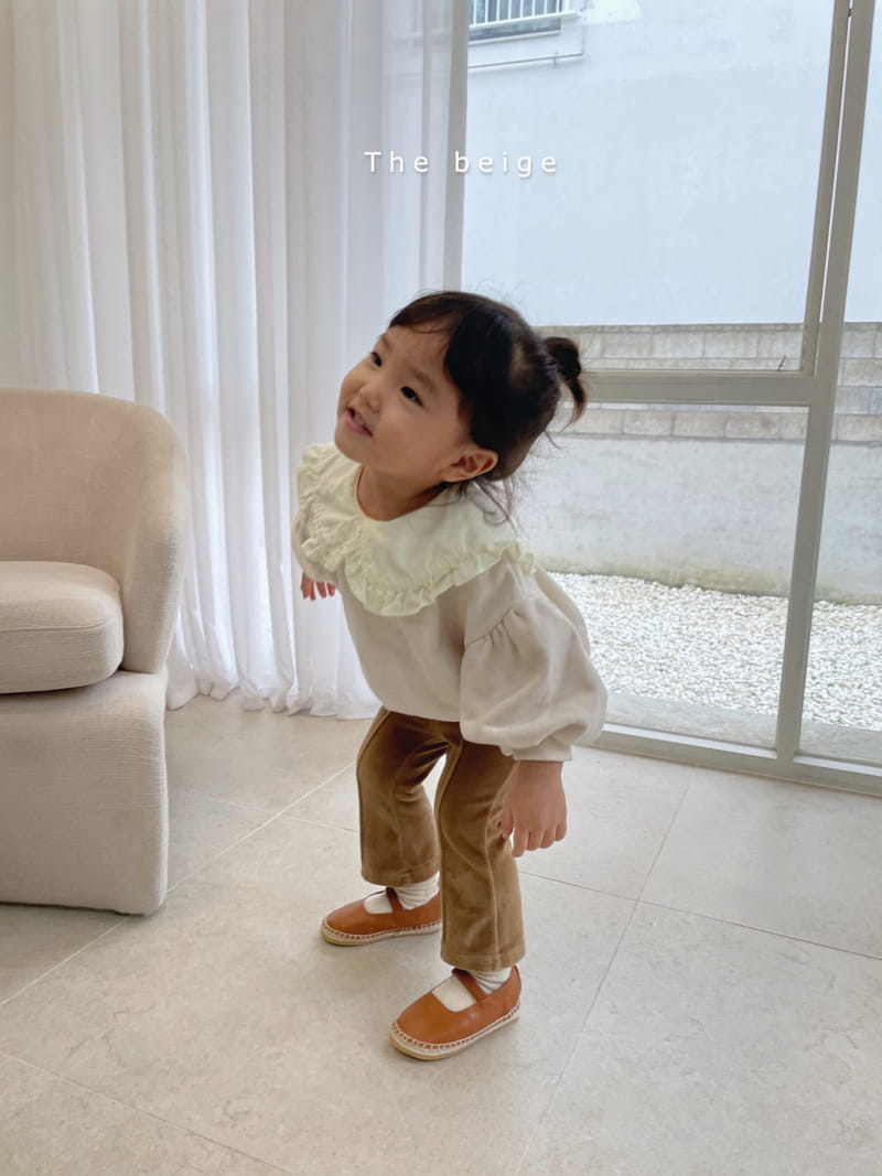 THE BEIGE - Korean Children Fashion - #Kfashion4kids - Frill Collar Sweatshirt - 7