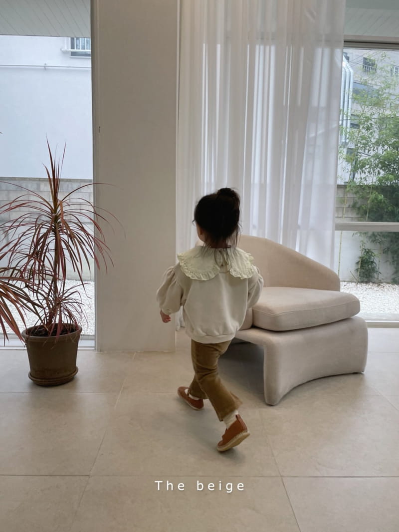 THE BEIGE - Korean Children Fashion - #Kfashion4kids - Frill Collar Sweatshirt - 8
