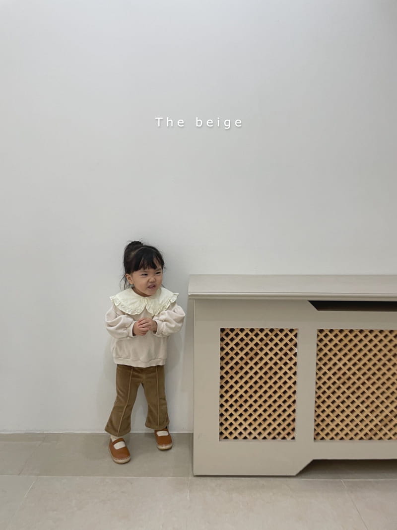 THE BEIGE - Korean Children Fashion - #Kfashion4kids - Frill Collar Sweatshirt - 9