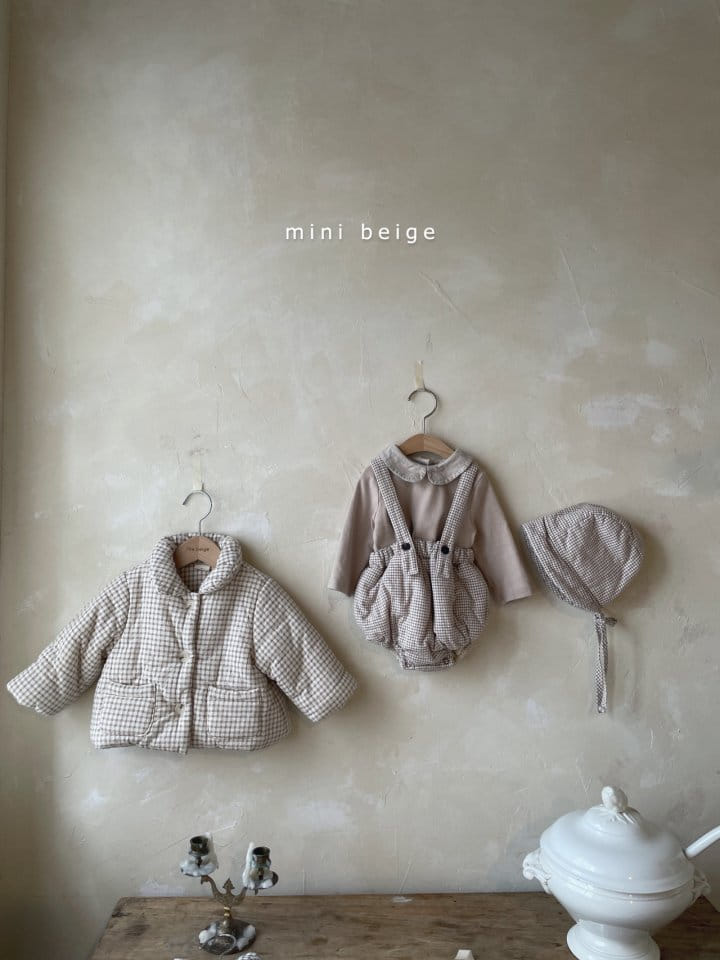 THE BEIGE - Korean Children Fashion - #Kfashion4kids - Check Bonding Jacket