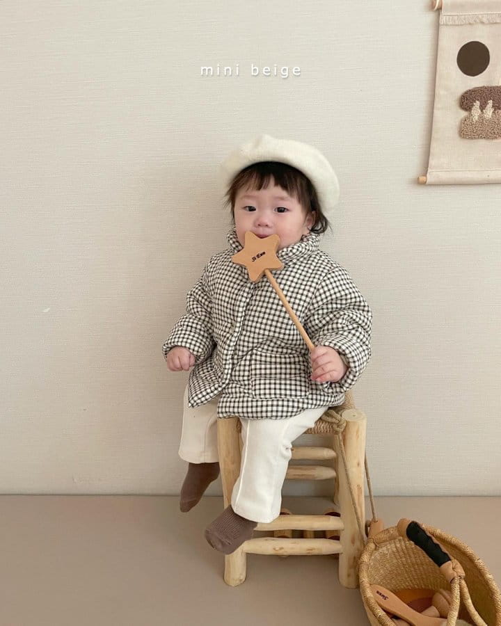 THE BEIGE - Korean Children Fashion - #Kfashion4kids - Check Bonding Jacket - 10