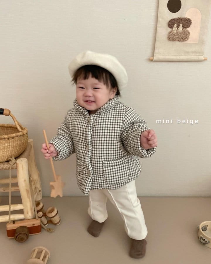 THE BEIGE - Korean Children Fashion - #Kfashion4kids - Check Bonding Jacket - 12