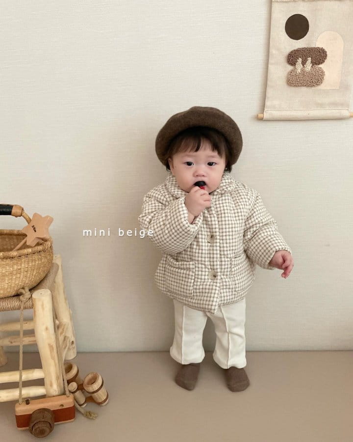 THE BEIGE - Korean Children Fashion - #Kfashion4kids - Check Bonding Jacket - 3