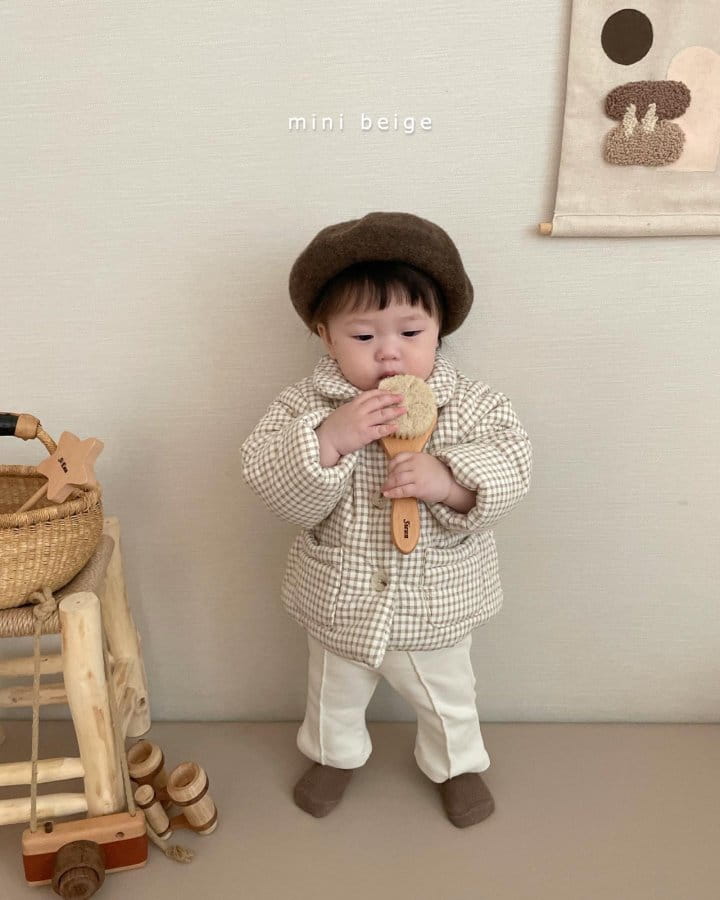 THE BEIGE - Korean Children Fashion - #Kfashion4kids - Check Bonding Jacket - 4