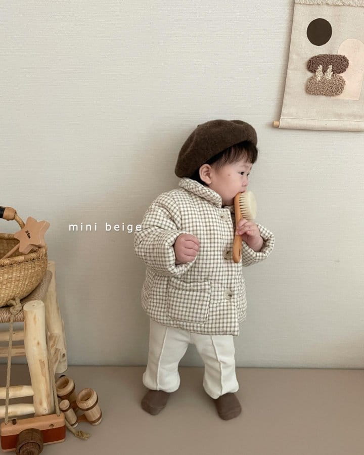 THE BEIGE - Korean Children Fashion - #Kfashion4kids - Check Bonding Jacket - 5