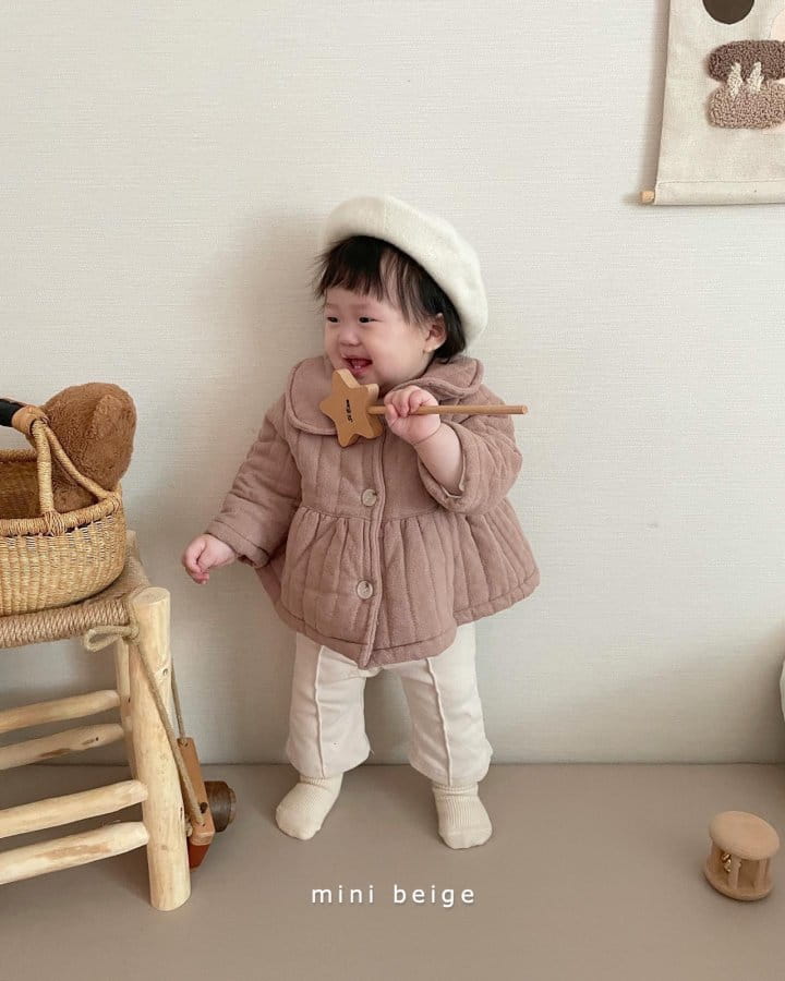 THE BEIGE - Korean Children Fashion - #Kfashion4kids - Bebe Quilting Collar Jacket - 12