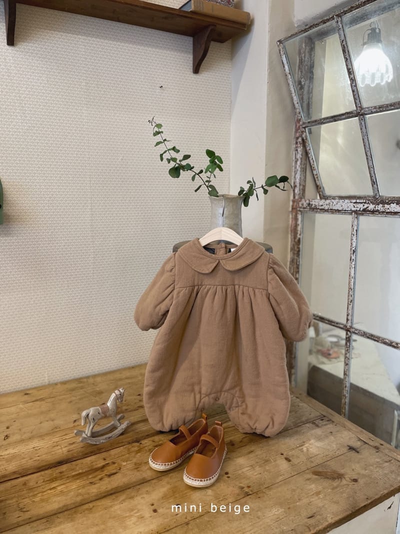 THE BEIGE - Korean Children Fashion - #Kfashion4kids - Bonding Collar Bodysuit