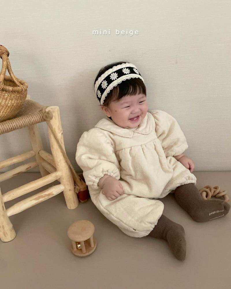 THE BEIGE - Korean Children Fashion - #Kfashion4kids - Bonding Collar Bodysuit - 6