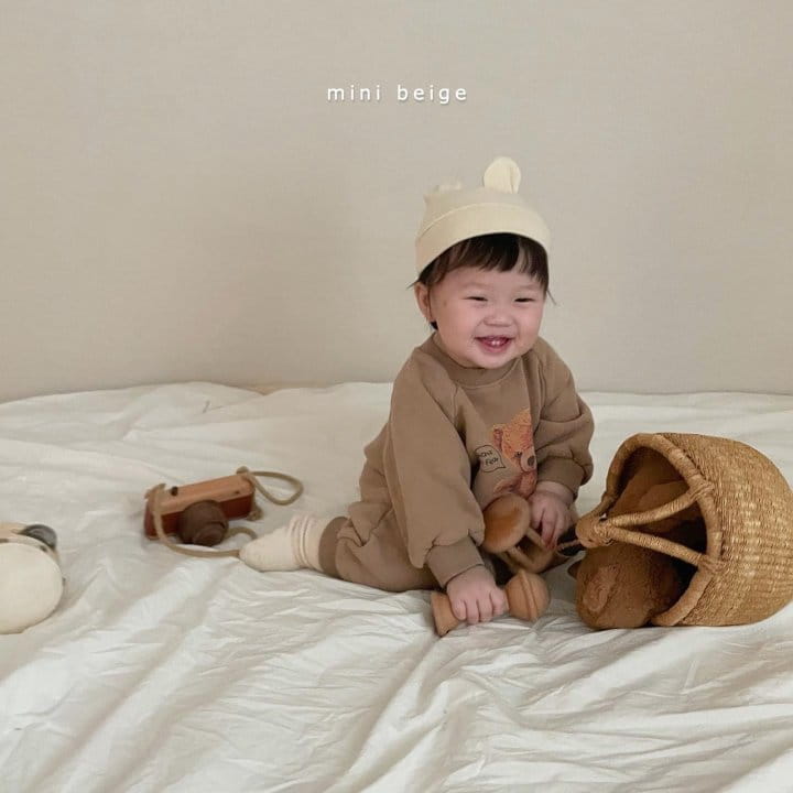 THE BEIGE - Korean Children Fashion - #Kfashion4kids - Bear Fleece Bodysuit - 11
