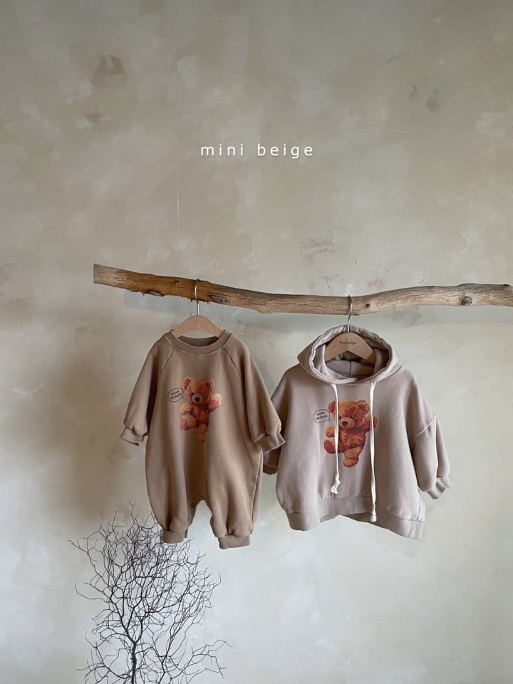 THE BEIGE - Korean Children Fashion - #Kfashion4kids - Bear Fleece Bodysuit - 2