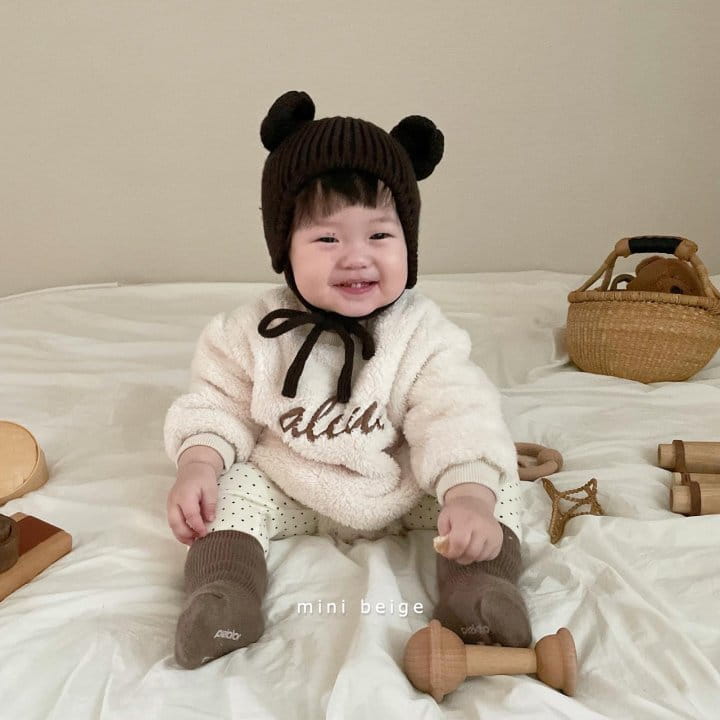 THE BEIGE - Korean Children Fashion - #Kfashion4kids - Fleece Embroidery Bodysut - 5