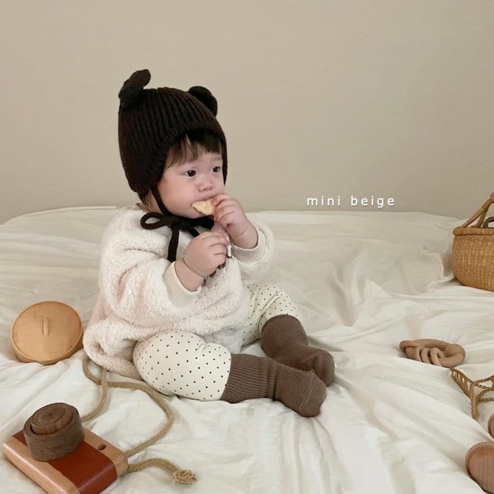 THE BEIGE - Korean Children Fashion - #Kfashion4kids - Fleece Embroidery Bodysut - 7