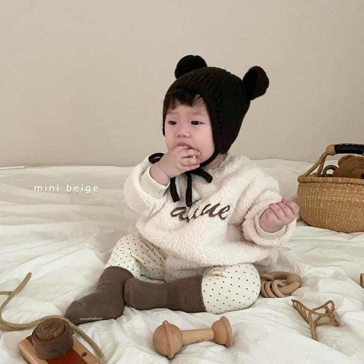 THE BEIGE - Korean Children Fashion - #Kfashion4kids - Fleece Embroidery Bodysut - 8