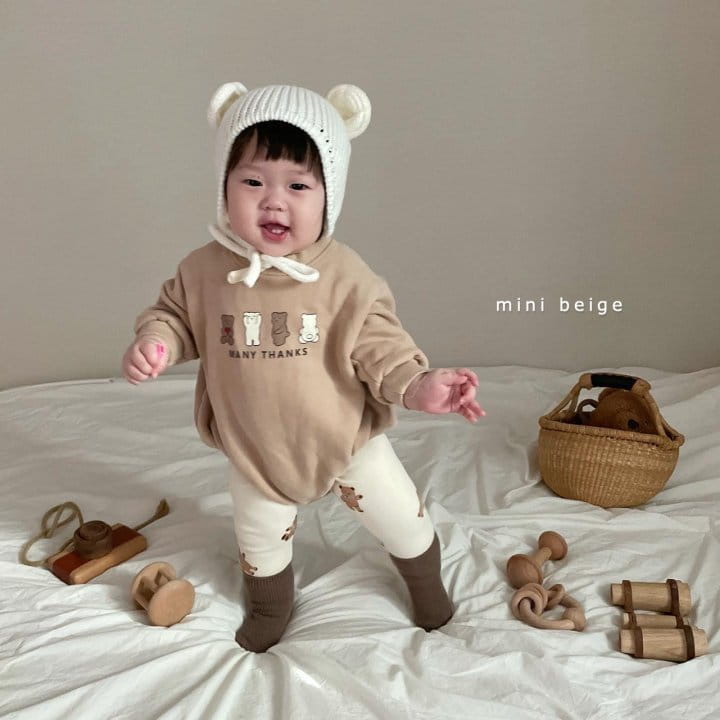 THE BEIGE - Korean Children Fashion - #Kfashion4kids - Four Bears Bodysuit - 12