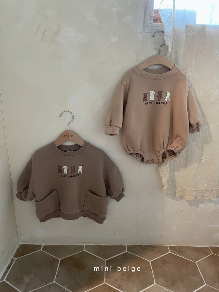 THE BEIGE - Korean Children Fashion - #Kfashion4kids - Four Bears Bodysuit - 3