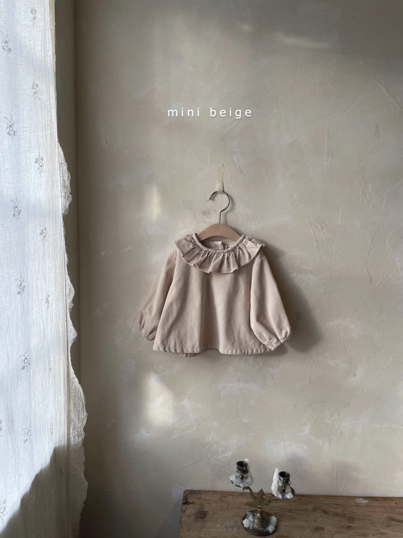 THE BEIGE - Korean Children Fashion - #Kfashion4kids - Rib Frill Blouse