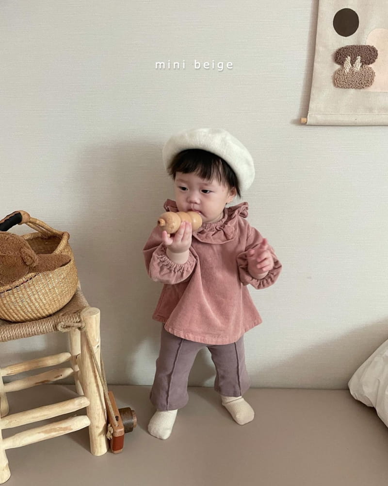 THE BEIGE - Korean Children Fashion - #Kfashion4kids - Rib Frill Blouse - 12