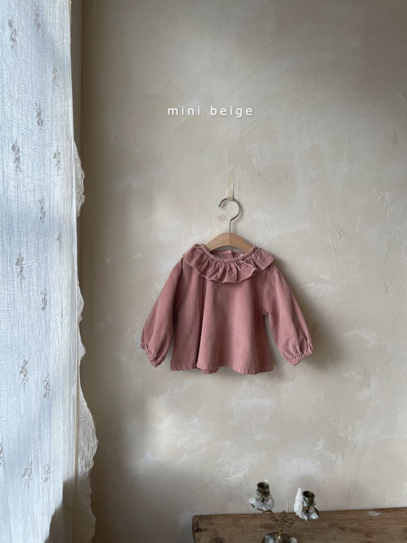 THE BEIGE - Korean Children Fashion - #Kfashion4kids - Rib Frill Blouse - 2