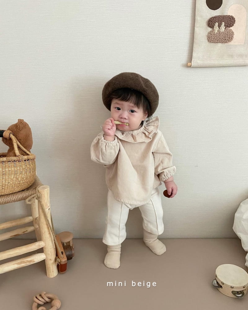 THE BEIGE - Korean Children Fashion - #Kfashion4kids - Rib Frill Blouse - 4