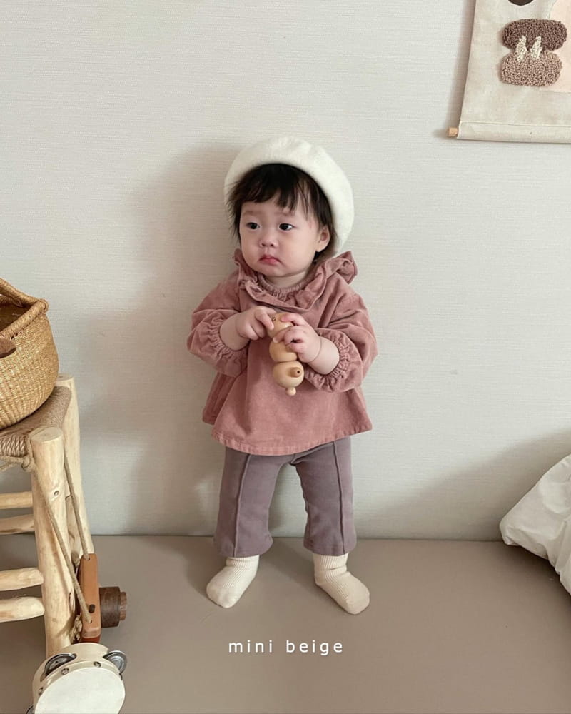 THE BEIGE - Korean Children Fashion - #Kfashion4kids - Rib Frill Blouse - 8