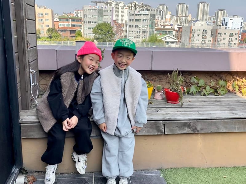 THE GREY - Korean Children Fashion - #Kfashion4kids - Reversible Vest - 2