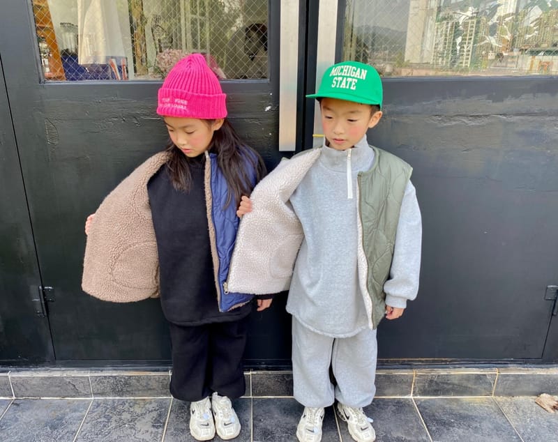 THE GREY - Korean Children Fashion - #Kfashion4kids - Reversible Vest - 9